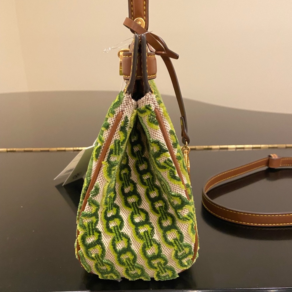 Tory Burch NWT luxury RARE Authentic Lee Radziwill Fil Coupe Small Satchel/bag - Picture 11 of 17